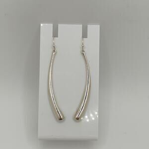 VNT Robert Lee Morris Studio Curved Earrings in Sterling Silver